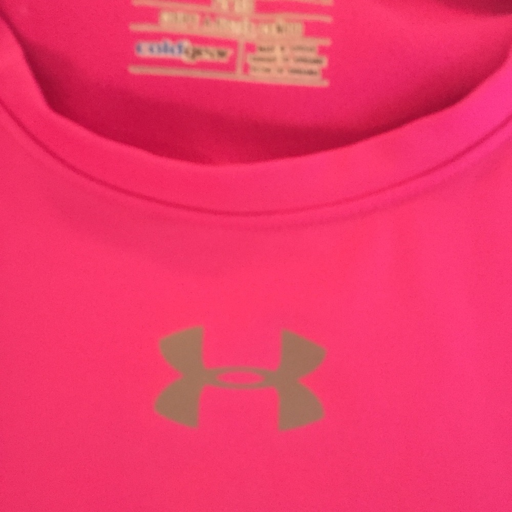 Under Armour Pink Long Sleeve Tee - Girls - Picture 4 of 8
